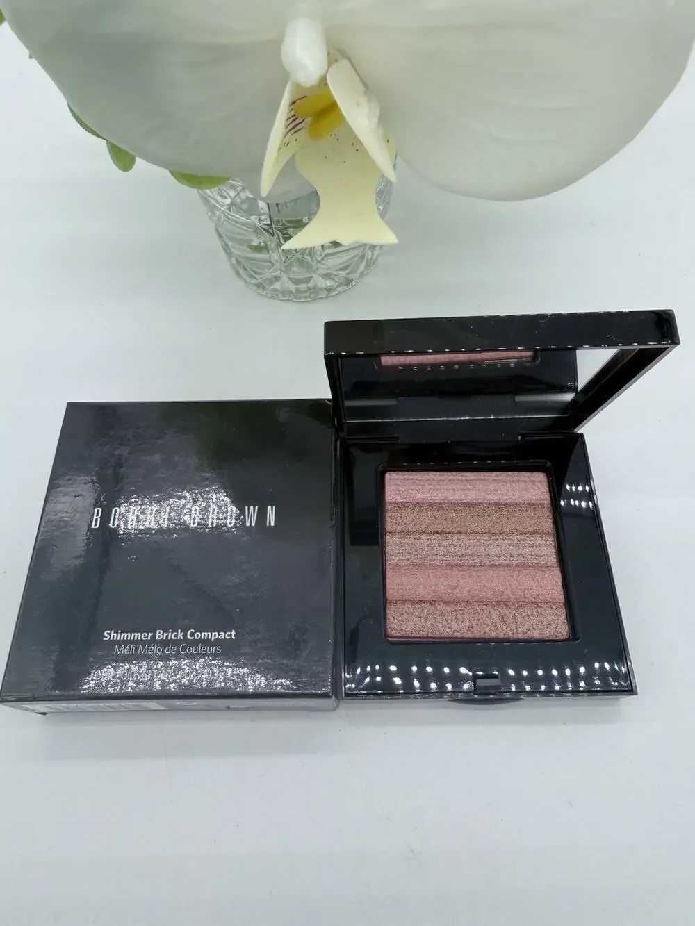 Bobbi Brown Shimmer Brick Compact PINK QUARTZ - 0.4 Oz. / 10.3 g